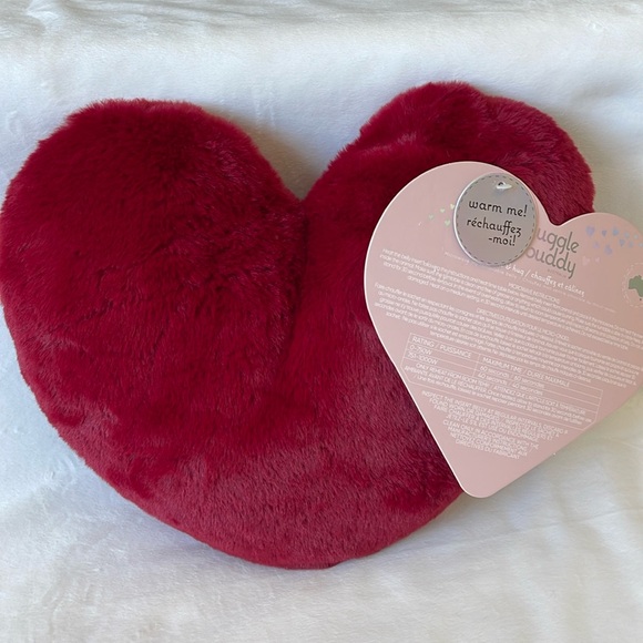 Snuggle Buddy Heat & Hug Super Soft Australia Dark Red Heart Pillow - Picture 4 of 16